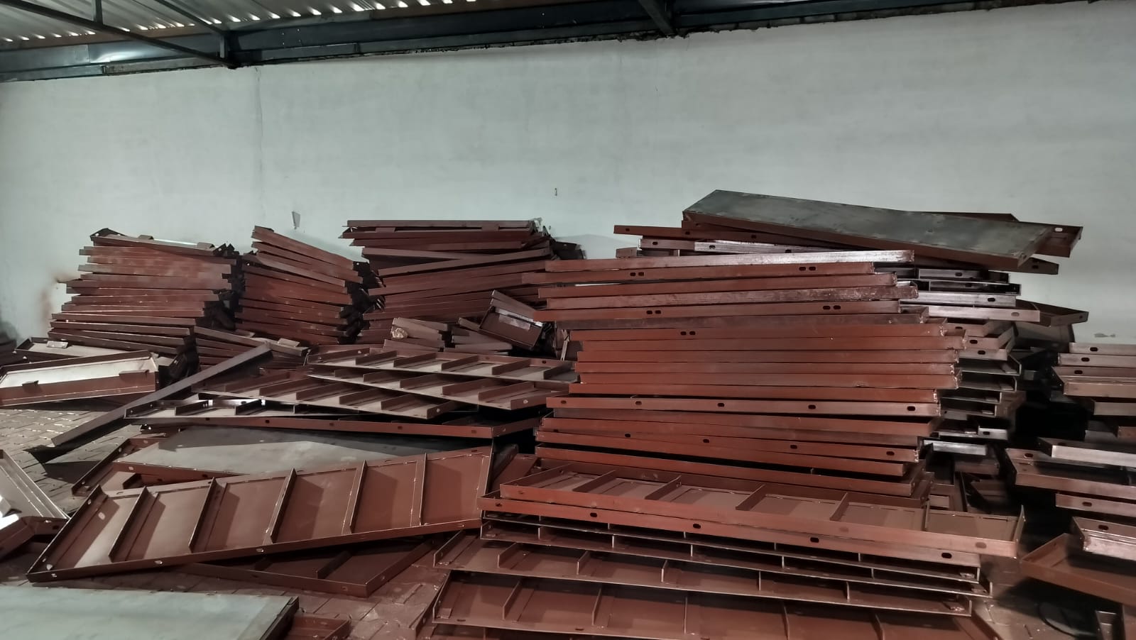  Fabrication work in progress at the manufacturing facility